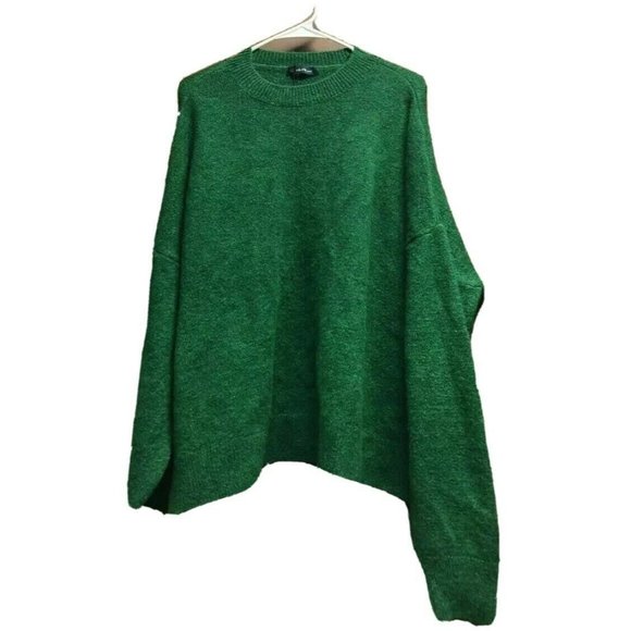 Dilvin Knit Sweater Green Made In Turkey Sz Lg - Picture 1 of 5